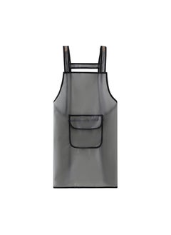 Buy Cooking Apron with Large Pockets, TPU Waterdrop Resistant Apron Cooking Kitchen BBQ Apron Water Resistant Kitchen Apron Large Pocket Apron for Women Men Chef Sublimation Blanks Black in UAE