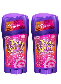 Buy Pack Of 2 Cute And Girlie Teen Spirit Pink Crush Anti Perspirant Deodorant 65g in Saudi Arabia