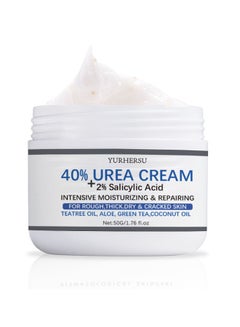 Buy Urea Cream 40% Plus Salicylic Acid 4.6 Oz, Callus Remover Hand Cream Foot Cream For Dry Cracked Feet, Hands, Heels, Elbows, Nails, Knees, Intensive Moisturizes & Softens Skin, Exfoliates Dead Skin in Saudi Arabia