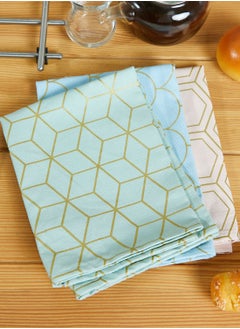 Buy Frosted Deco Set of 3 Kitchen Tea Towels in Saudi Arabia