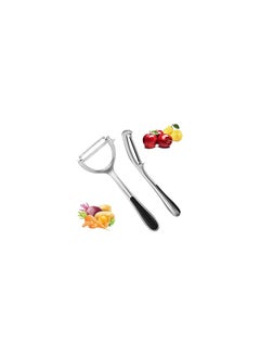 Buy 2Pcs Kitchen Vegetable and Potato Peeler, Premium Stainless Steel Rotary Peeler for Vegetables, Potatoes and Fruits, Comfortable Non-slip and Sharp Blade, Good Grip and Durable in Egypt