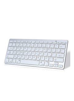 اشتري NTECH Arabic English Wireless Portable Bluetooth Keyboard Compatible For iPad Pro Air Mini iOS Android Tablet And iPhone etc في الامارات