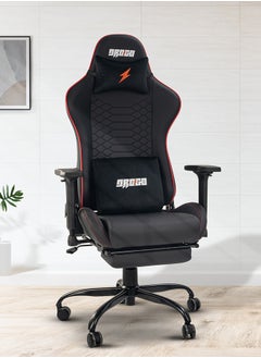 اشتري Drogo Gaming Chair Multi Purpose Ergonomic Racing Office Chair 7 Way Adjustable Seat 3D Armrest Head & Lumbar Support Pillow Home and Office with Full Reclining Back Footrest (Red) في الامارات