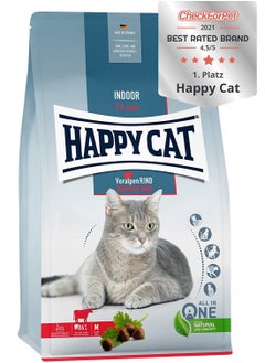 Buy Happy Cat Indoor Adult Voralpen Rind 300g in UAE