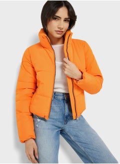 اشتري High Neck Puffer Jacket في السعودية