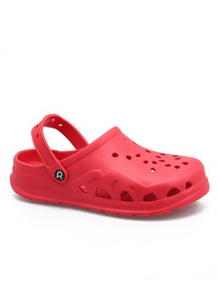 Buy Kosmik Clog - Red Slip-On Sandals for Youth & Adults | Lightweight, Comfortable, Water-Resistant Clogs for Everyday Wear in UAE