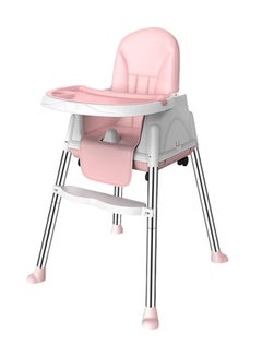 Buy COOLBABY Baby High Chair And Toddler Safe Dinner Plate Adjustable Height in UAE