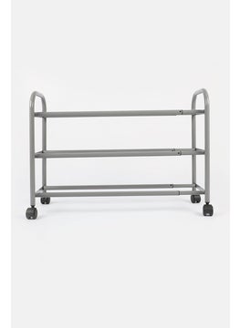 Buy Expandable Metal Shoe Rack, Grey in UAE