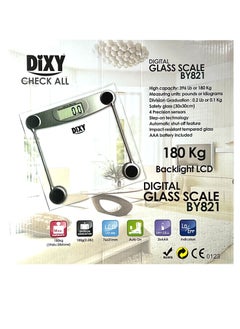 Buy Glass Weight Scale - Digital scale Dixy up to 180 KG in Egypt