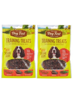 Buy Training Treats Veal And Sesame Seeds For Dogs 2X90g in UAE