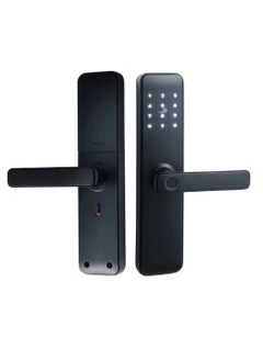 Buy GearZone Smart Door Lock, Fingerprint Door Lock WiFi App, Suitable for Wooden Door, 4 Ways to Use, Fingerprint, Digital Code, Magnetic Card, Mobile Phone APP, Biometric Lock with 2 Cards (Arabic Langauge) in Saudi Arabia