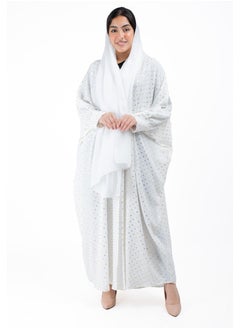 Buy Abaya AIK8004 White in Saudi Arabia