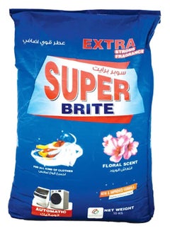 Buy Super Brite High Foam Powder Detergent, Enhanced Effective Formula, Sensitive, Gentle on skin, tough on stains (10kg) in UAE