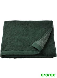 Buy Bath towel dark green mélange 70x140 cm in Saudi Arabia