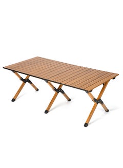 Buy Portable Folding Table Wooden table Outdoor and Indoor Picnic Camping in UAE
