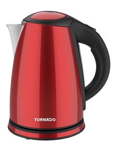 Buy TORNADO Stainless Steel Kettle 1.8 Liter 1850-2200 Watt Red TKS-2218 R in Egypt