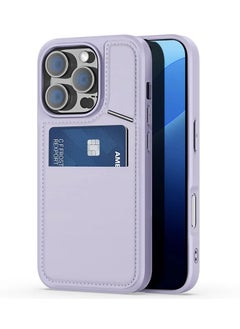 Buy DUX DUCIS Rafi II Series Case for iPhone 16 Pro Case Wallet with Kickstand and Credit Card Holder Compatible with MagSafe Leather Heavy Duty Protective Case Cover (Purple) in Egypt