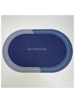 Buy Orchid Diaomite Bath Mat 50x80 cm -Blue in UAE