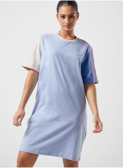 Buy 3 Stripe Essential Boyfriend T-Shirt Dress in UAE