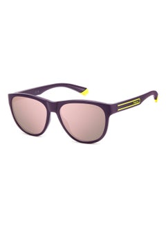 اشتري Unisex Polarized Rectangular Shape  Sunglasses PLD 2156/S GREY 46 - Lens Size: 45.6 Mm - Violet في السعودية