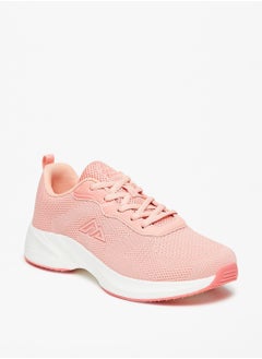 اشتري Textured Womens' Sports Shoes with Lace-Up Closure في الامارات