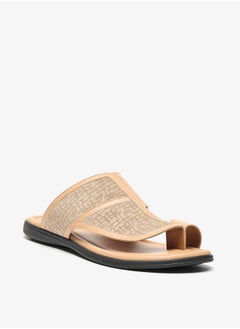 Buy Mens Textured Slip-On Arabic Sandals in Saudi Arabia