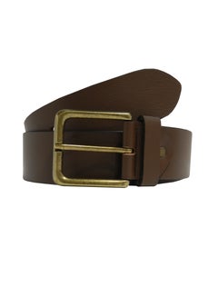 Buy GENUINE LEATHER 45 MM CASUAL JEANCE BELT FOR MENS IN BROWN in UAE