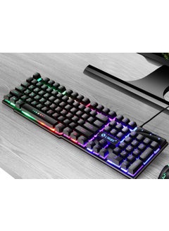 Buy GTX300 Wired Gaming Keyboard Mouse Combo with Rainbow LightTX30 ordinary single keyboard black luminous TX30 ordinary single keyboard black luminous in Saudi Arabia