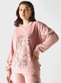 Buy Printed Crew Neck Sweatshirt in UAE