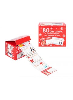 Buy Rsw Christmas Cute Gift Labels, Pack Of 80 Labels in UAE