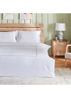 اشتري Grande Affordables White Haven Bilbao 3-Piece Cotton Queen King Duvet Cover Set 220 x 220 cm في السعودية