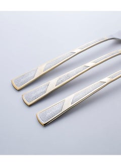 اشتري Ct-Els/Df Berger Elsa Dinner Forks Set Of 6, Stainless Steel Table Dining Forks, Golden Design في الامارات