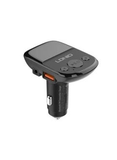Buy C706Q Bluetooth FM Transmitter with (Dual USB Charger, TF Card Slot, Audio Input) and Type-C Cable - Black in Egypt