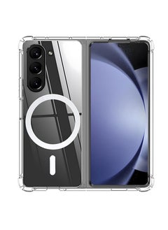 Buy Case for Samsung Galaxy Z Fold 6 Clear Magnetic Compatible with Magsafe, Ultra-thin Transparent Anti-yellowing Protective Case, Hard PC Anti-scratch Protective Phone Case [Tempered Film Not Included] in Egypt