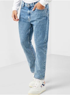 اشتري Mid Wash Straight Fit Jeans في الامارات