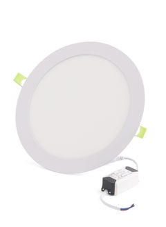 اشتري KHIND 12W 6-inch LED Ceiling light Panel, Round super thin, AC 220-240V, 900 LM, With high quality driver, 6500K Cool day White. في الامارات