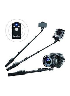 Buy Monopod Professional Selfie Stick With Bluetooth Remote Black in UAE