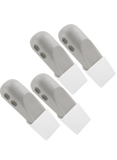 Buy Security Door Stop, Pack of 4 Rubber Heavy Duty Door Stoppers, Non- Quality Door Wedge with Holders for Home Office and School, Works All Floor Types And Carpet Heavy Duty Door Clip (Gray) in UAE