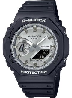 Buy G-Shock GA-2100SB-1A Silver Black Resin Analog Digital Matte Men's Watch in Saudi Arabia