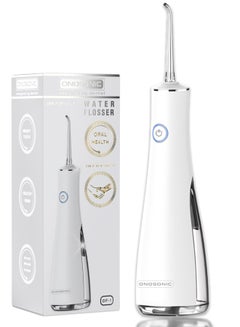 اشتري ONOSONIC DF-1 Cordless Rechargeable USB Portable Water Flosser Oral Irrigator for Teeth, Gums, Braces 5 Flossing Tips  Select  Pressure Modes   Travel Bag  Dentist Recommended في الامارات