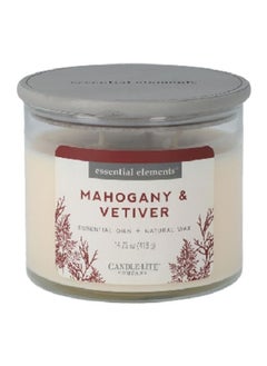 Buy Company Mahogany and Vetiver Candle Jar 9.525 x 11.049 x 11.049 cm 4472293 in Saudi Arabia