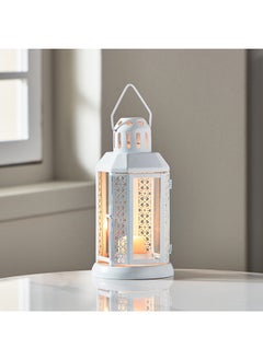 Buy Kensin Promo Metal Cutwork Lantern 10 x 22 x 10 cm in Saudi Arabia