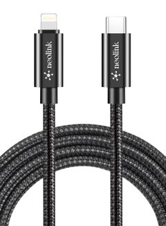 Buy Neolink 2M Heavy Duty Braided Nylon 27W 2.4A Type C to Lightning 480Mbps High-Speed Data Transfer Cable, ROHS Certified Lightning Cable Fast Charging Cords Compatible with iPhones/Airpods/Car Chargers in UAE