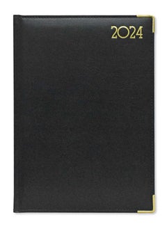 Buy FIS A4 Golden Diary 2024 (English) Black - FSDI44EG24BK in UAE