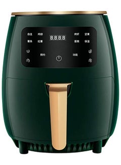Buy Intelligent 6L Large Capacity Electric Oil Free Air Fryers French Fries Cooker Nonstick Deep Air Fryer With Timer Green in UAE