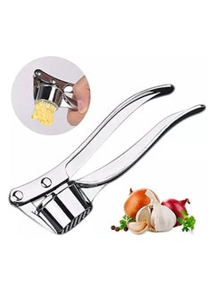 Buy QSHOP® Zinc Alloy Garlic Mincer, Garlic Mincer, Easy to Press and Rust Resistant, Ergonomic Handle Easy to Clean in Egypt