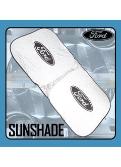 Buy FORD Car Windshield Sunshade, Car Sun Shade UV Rays and Heat Protector Sun Visor Foldable Keep Your Vehicle Cool Blocks UV Rays in Saudi Arabia