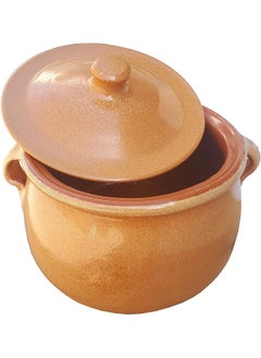 اشتري Spanish Traditional Clay Pot Mud Olla Pot Brown 3.5Ltr في الامارات