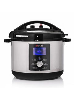 Buy Edison Granite Pot Electric Pressure Cooker, 1400 Watt, 10 Liters, 11 Functions - Silver Black in Saudi Arabia