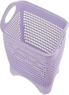 Buy elyassin Large rectangle plastic basket with handle - colors assorted in Egypt